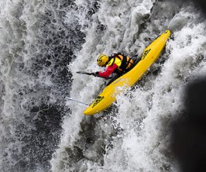 Sam kayaking