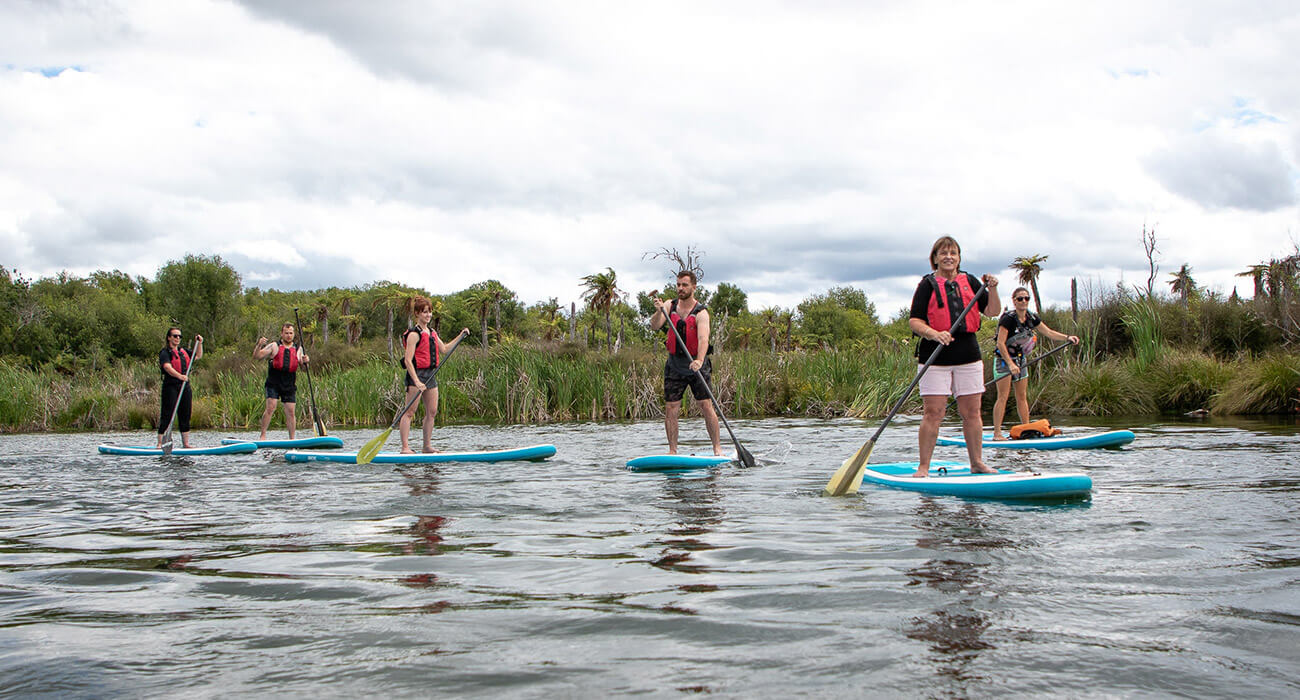 Sup Group tour in Rotorua